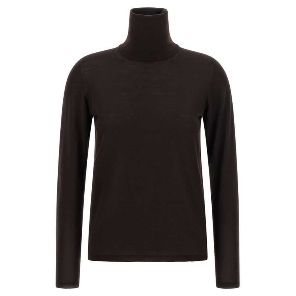 Max Mara Brown Virgin Wool Women's Cardigan